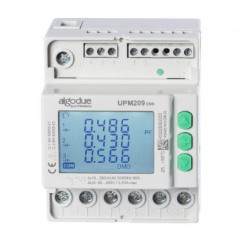 Analizor Rețea Trifazat UPM209 80A RS485, Smart Meter Invertor FV Trifazat