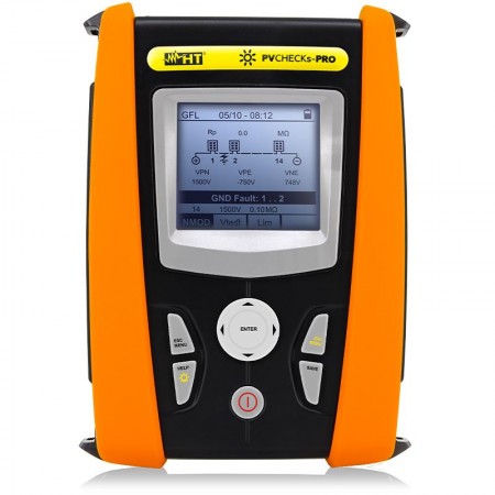 PVCHECKs-PRO, Instrument Multifunctional Verificare Securitatea Electrica Sisteme Fotovoltaice pana la 1500V/40A