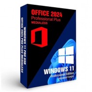 Windows 11 Pro USB cu Office 2024 Medialess - Suport USB
