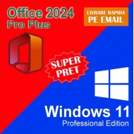 Windows 11 Pro si Office 2024 Pro Plus - Licenta Digitala