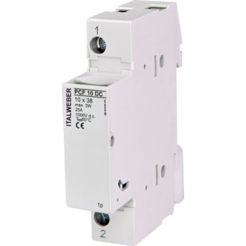 Soclu Unipolar Siguranțe Fuzibile 10,3 x 38 mm 25A 1000V cc