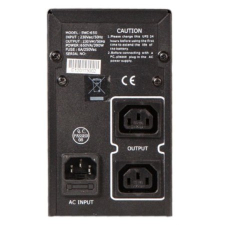Sursă Neîntreruptibilă UPS SWC-850, Monofazat, Line Interactive, 850VA/510W, LED, Cold Start